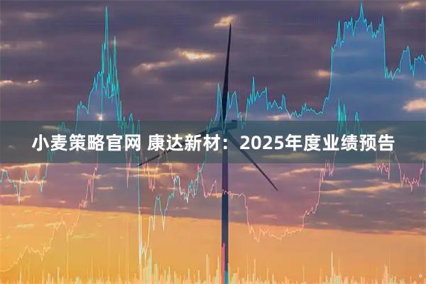 小麦策略官网 康达新材：2025年度业绩预告